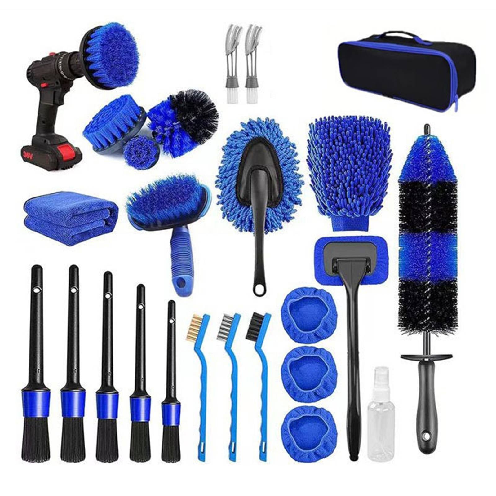 26 Piece Car Detailing Brush Set Drill Not Include