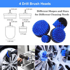26 Piece Car Detailing Brush Set Drill Not Include