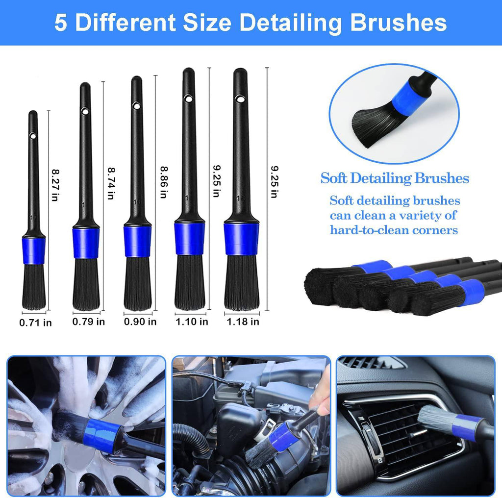 26 Piece Car Detailing Brush Set Drill Not Include